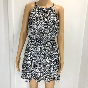 Blue rain Animal print casual dress Size S